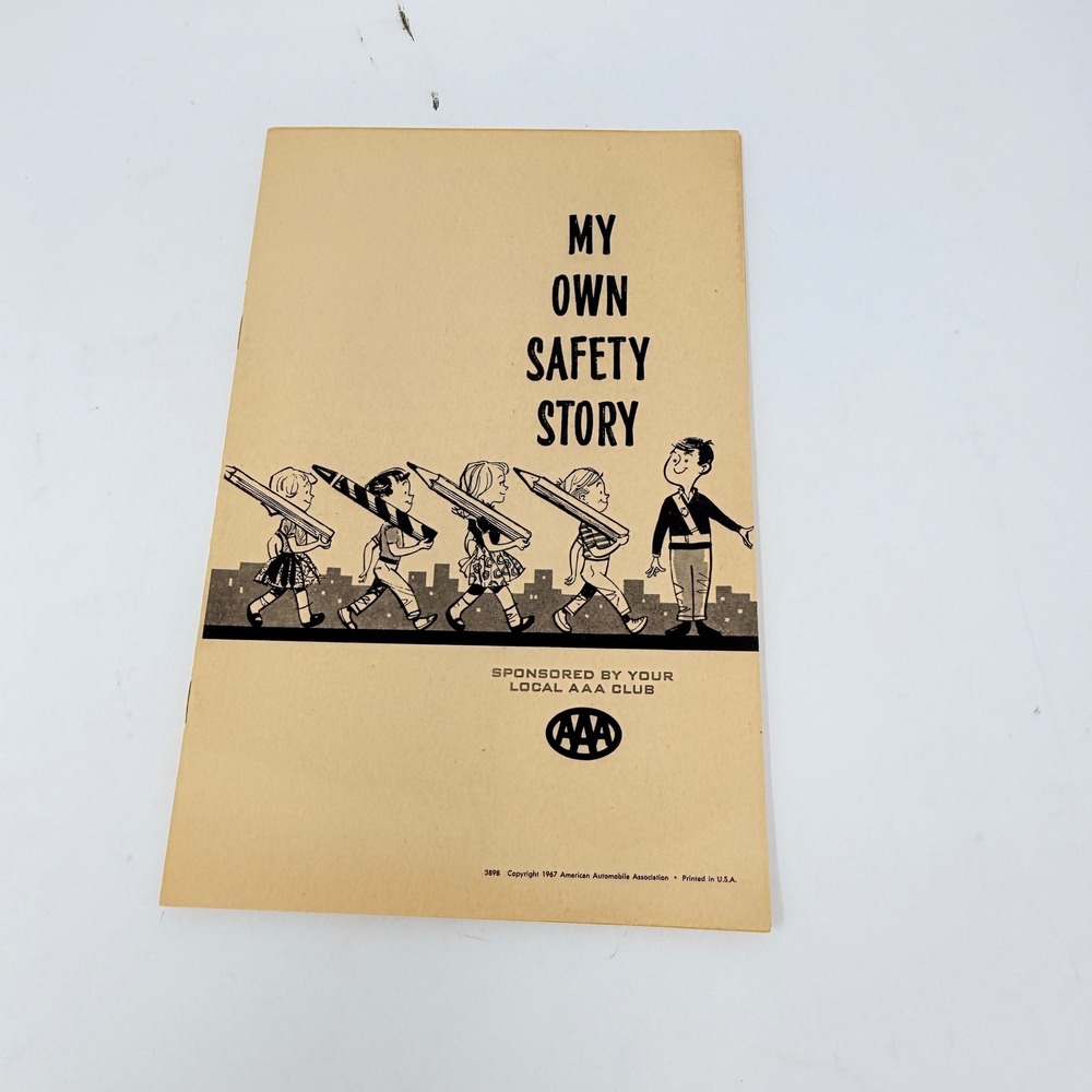 Vintage 1967 AAA My Own Safety‎ Story Booklet, Safety Patrol Book